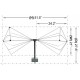 Com-Power ABF-900 Collapsible Biconical Antenna 25 MHz - 300 MHz