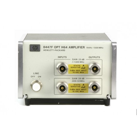 Rent Agilent 8447F-H64 RF Dual Preamplifier & Power Amplifier, 9 kHz to 1.3 GHz