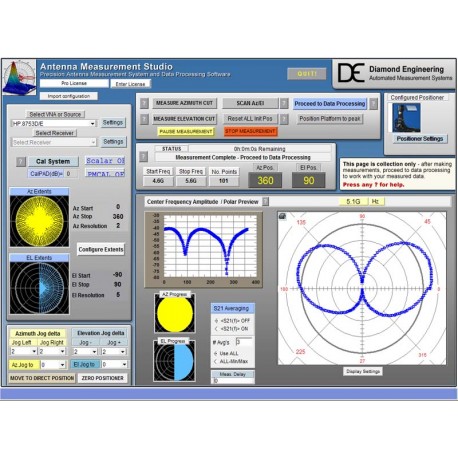 Diamond Engineering DAMS Antenna Measurement Studio